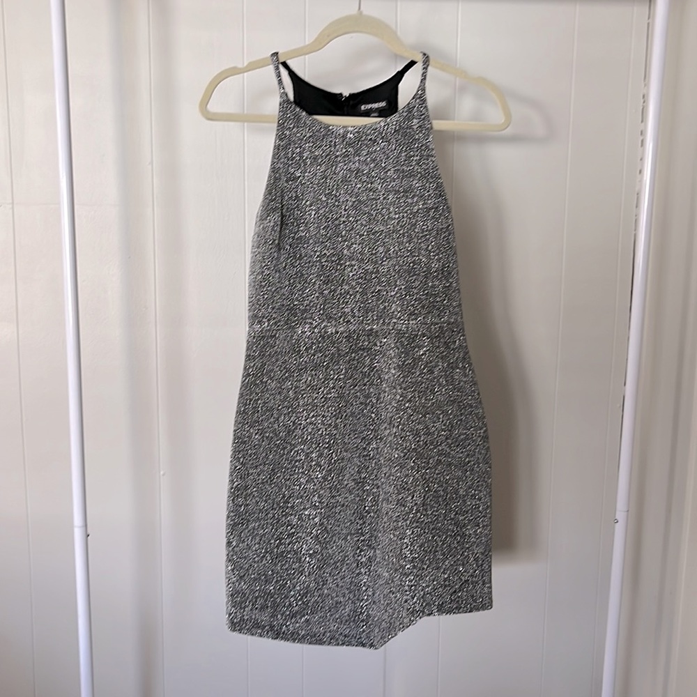 Perfect for NYE. Express size 4 sparkly silver dress